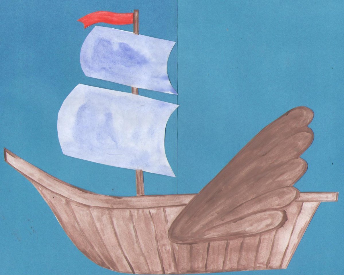 Иллюстрация к сказке Летучий корабль