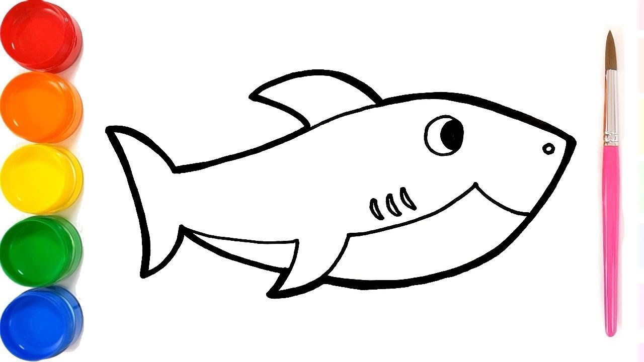 Игрушечная акула рисунок