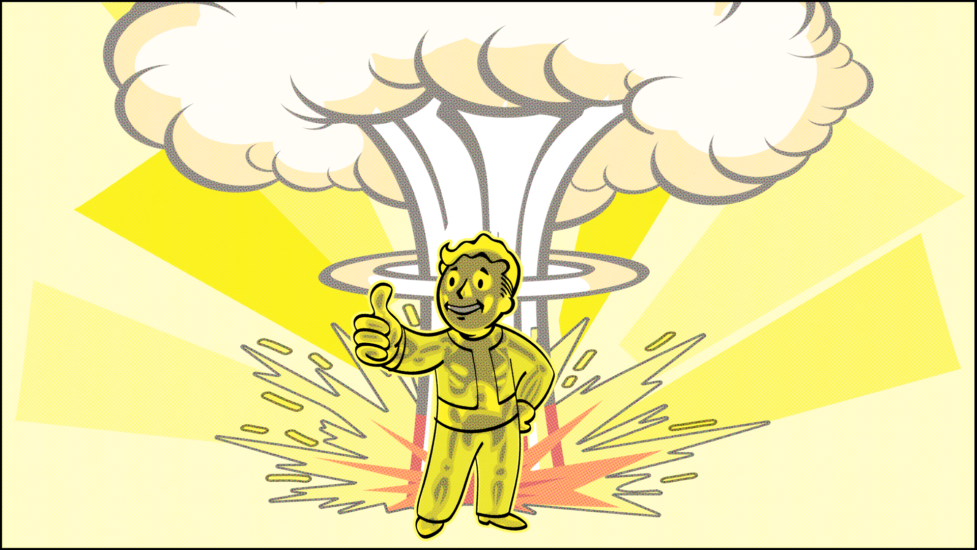 Отключение взрывов. Атомный взрыв фоллаут. Фоллаут бой ядерный гриб. Фоллаут ядерный взрыв. Ядерный взрыв рисунок.