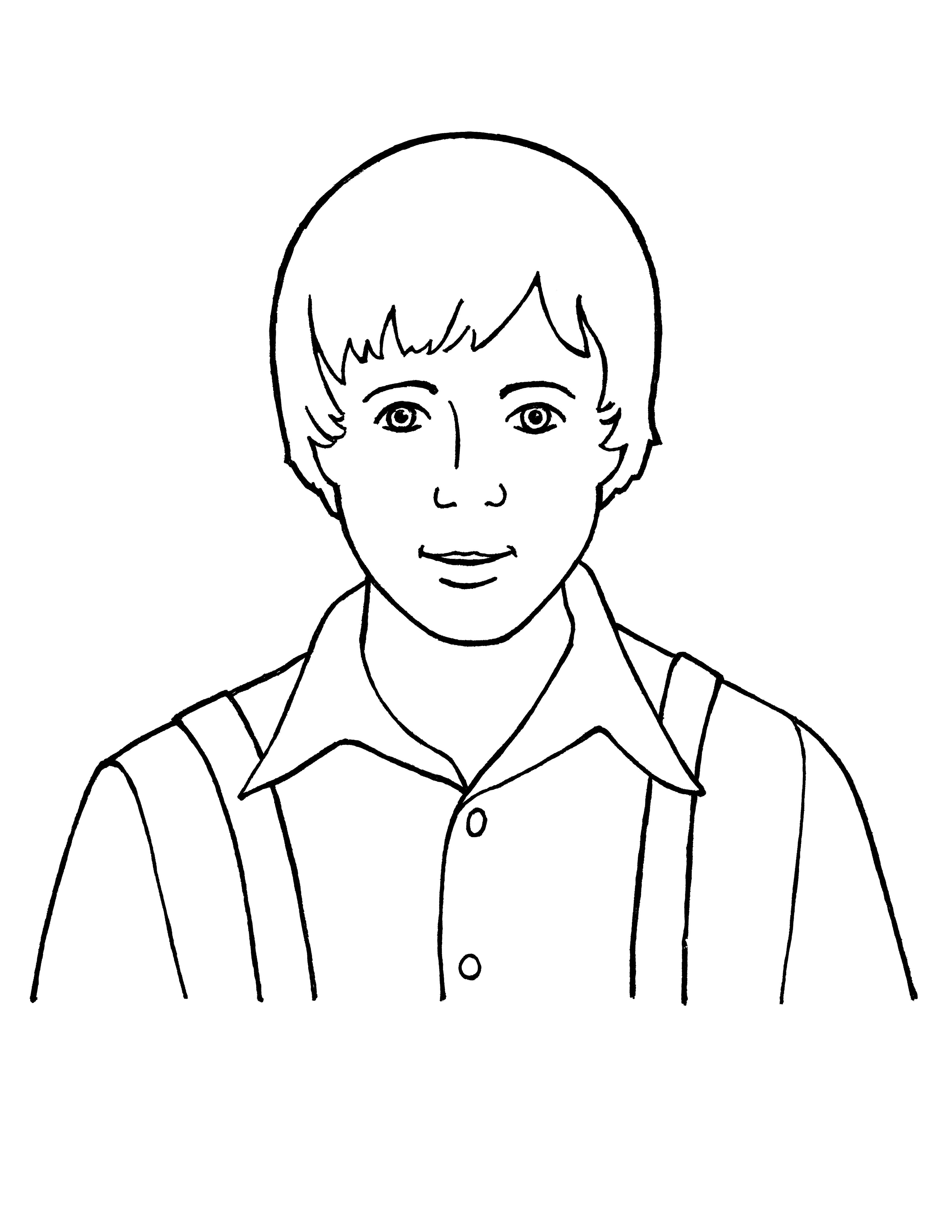 Портрет подростка мальчика карандашом