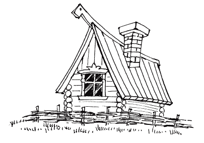 Изба рисунок