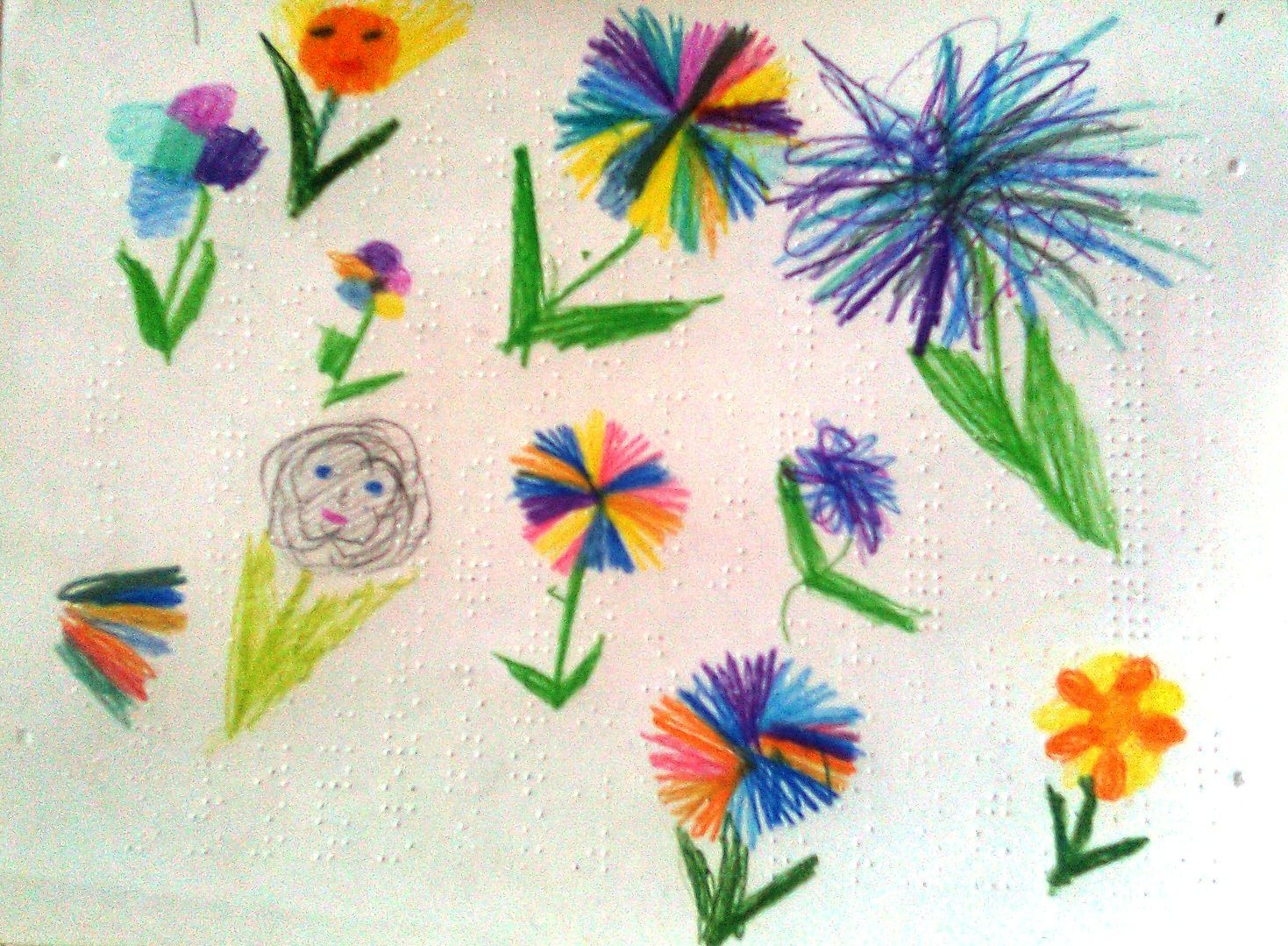Рисование красками на тему: «вальс цветов».