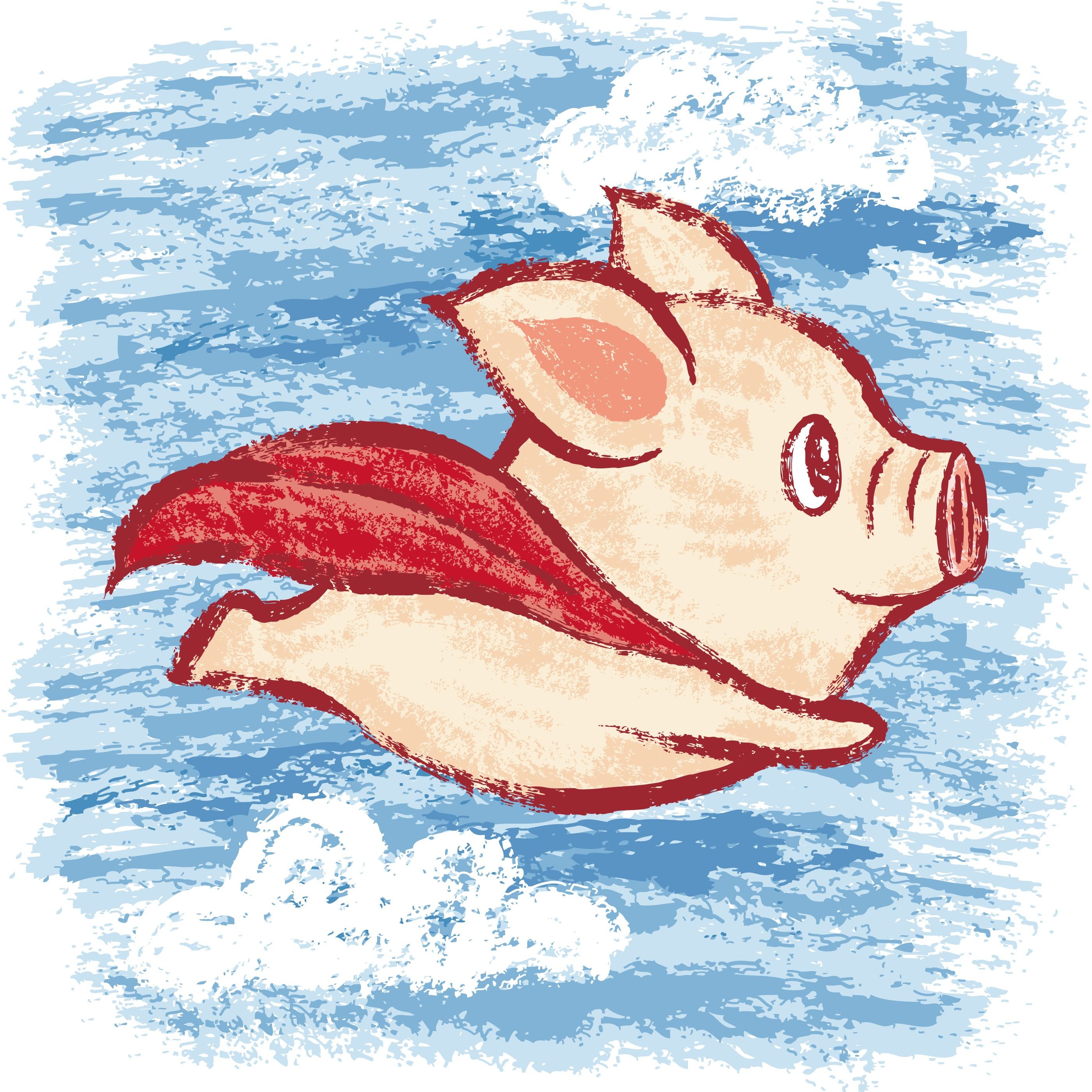 Рисование свинья с поросятами детям