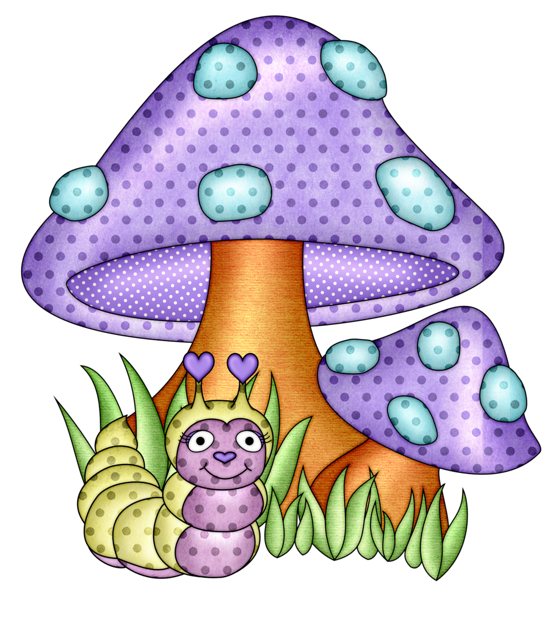 Рисунок милого грибочка - 96 фото
