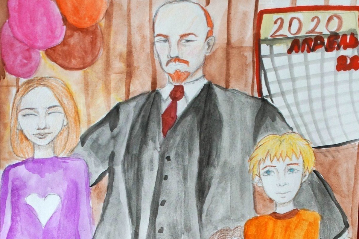 Детские рисунки Ленина