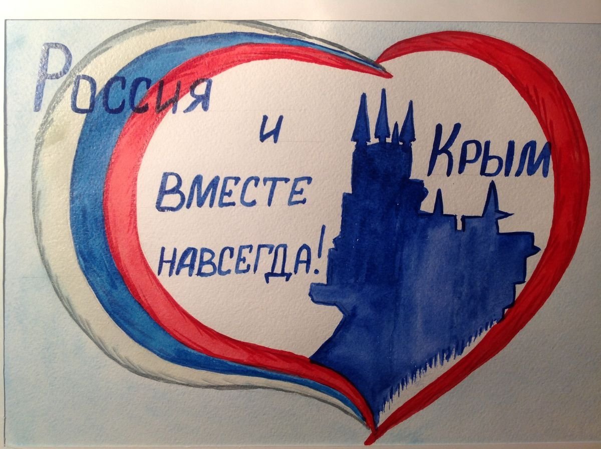 Плакат на тему Россия и Крым