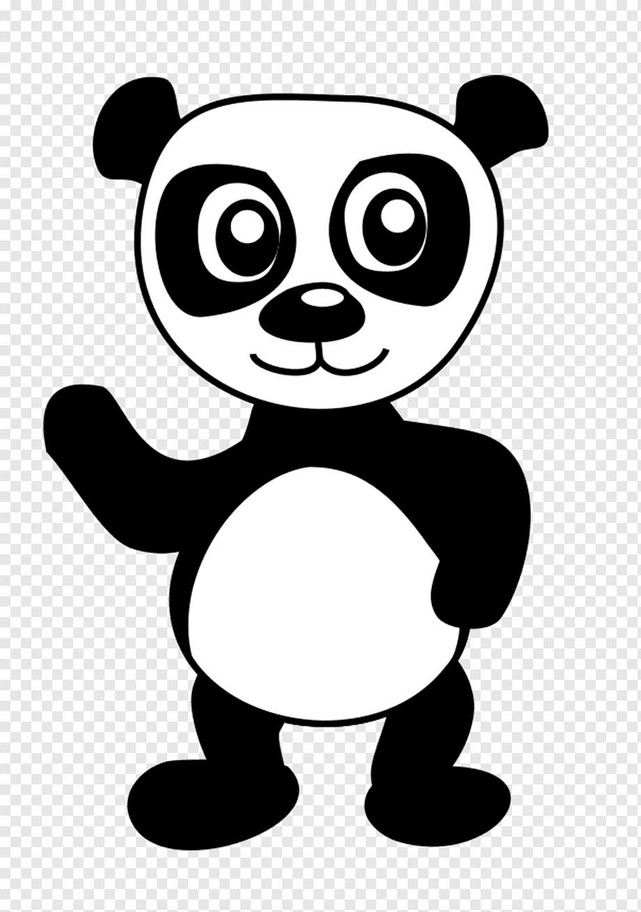 Раскраска Панда