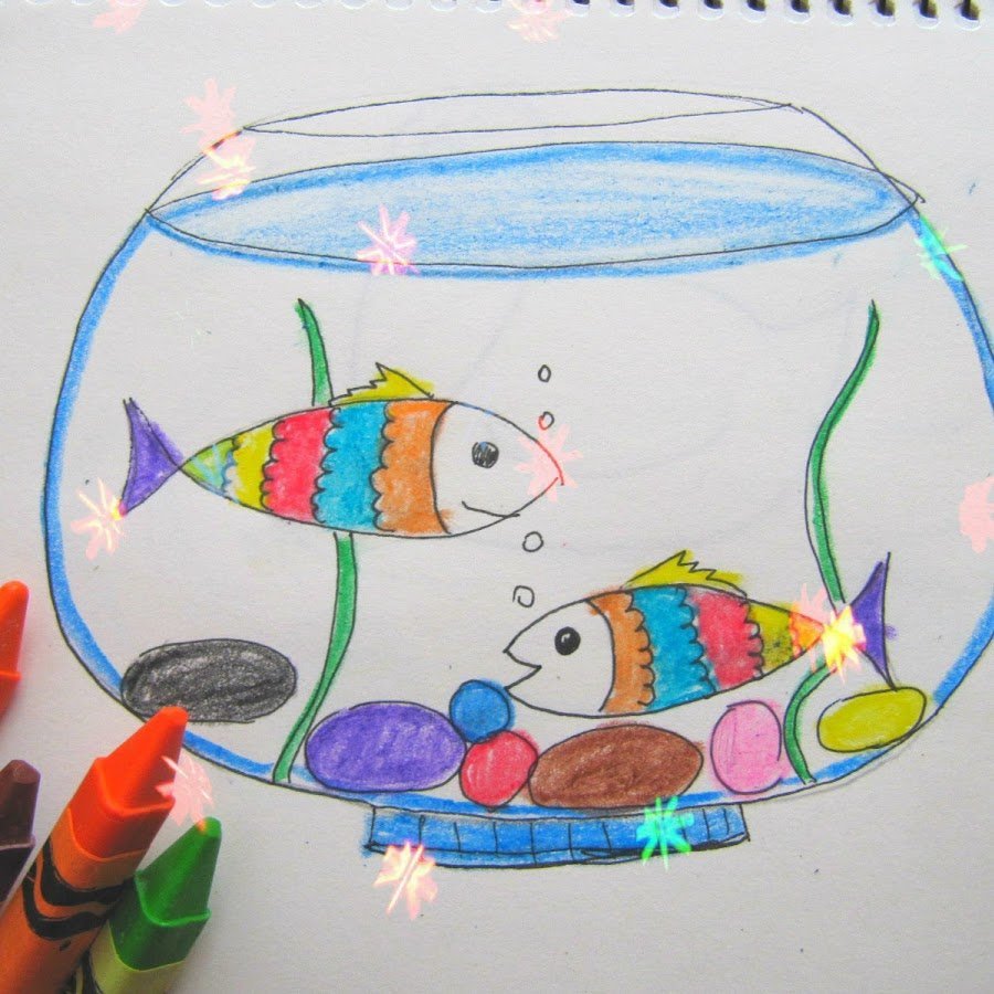 Рисования рыбки плавают в аквариуме. Рыбки в аквариуме рисование. Аквариум рисование для детей. Рисование для детей рыбки в аквариуме. Рыбки в аквариуме рисование в старшей.
