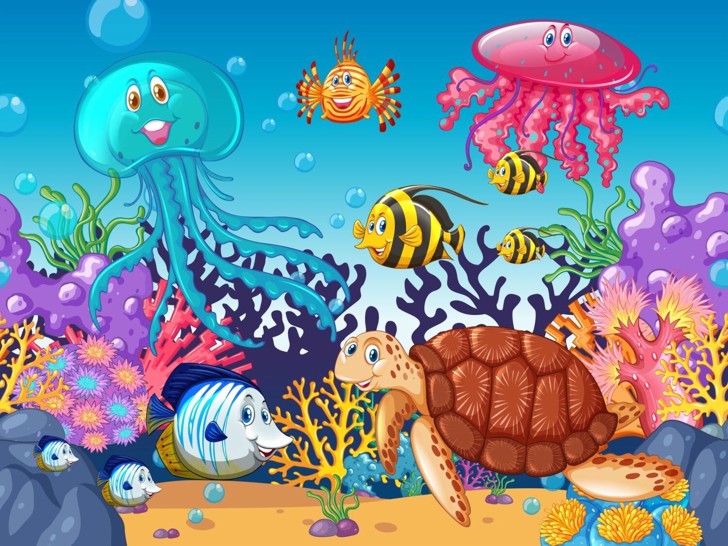 картинки морских обитателей для детей дошкольного возраста