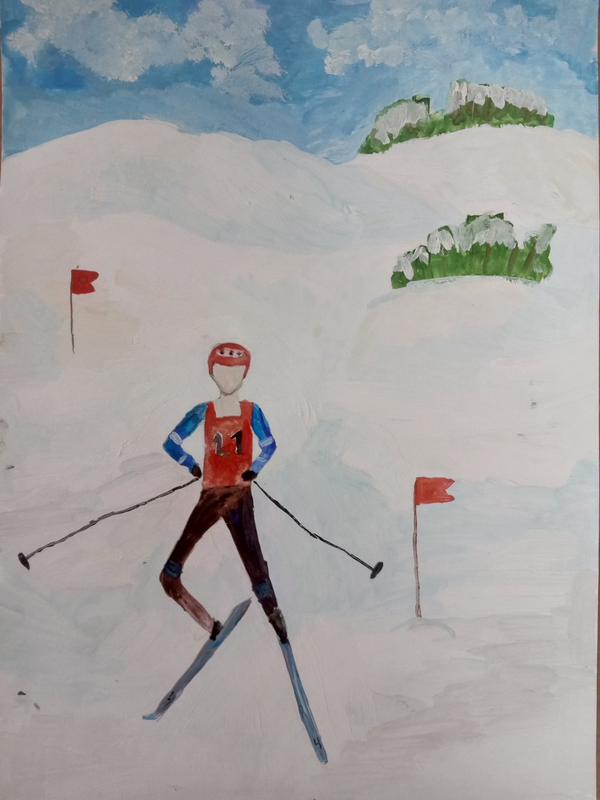 Рисование лыжник. Лыжник рисунок. Лыжный спорт рисование. Рисование с детьми лыжник. Лыжник 3 класс