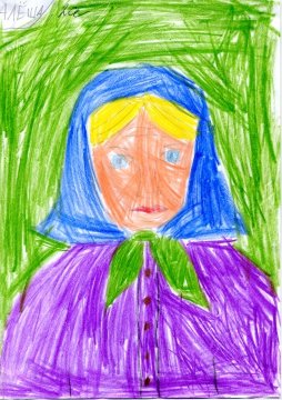 Бабушка рисунок 3 класс