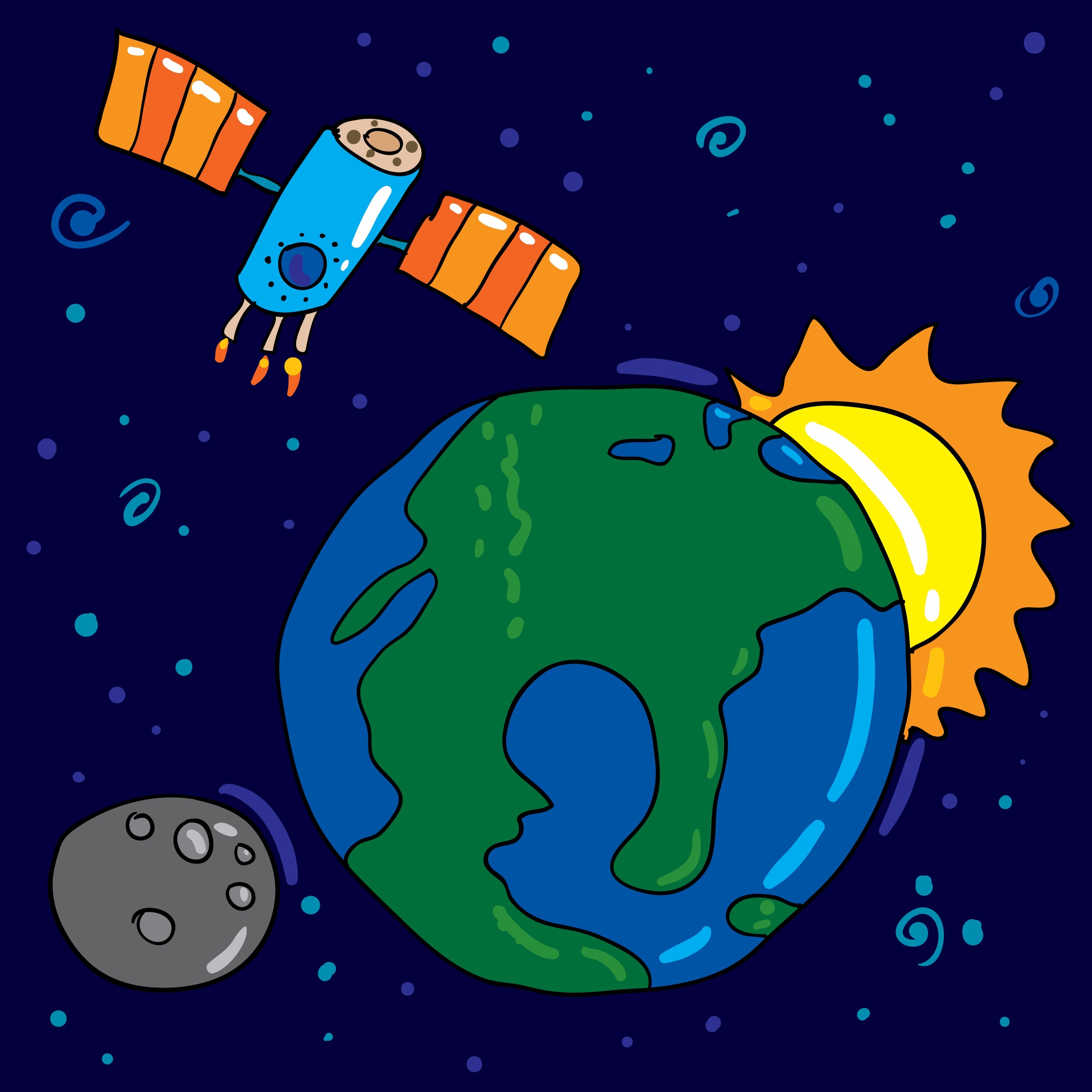 Земля в космосе для детей
