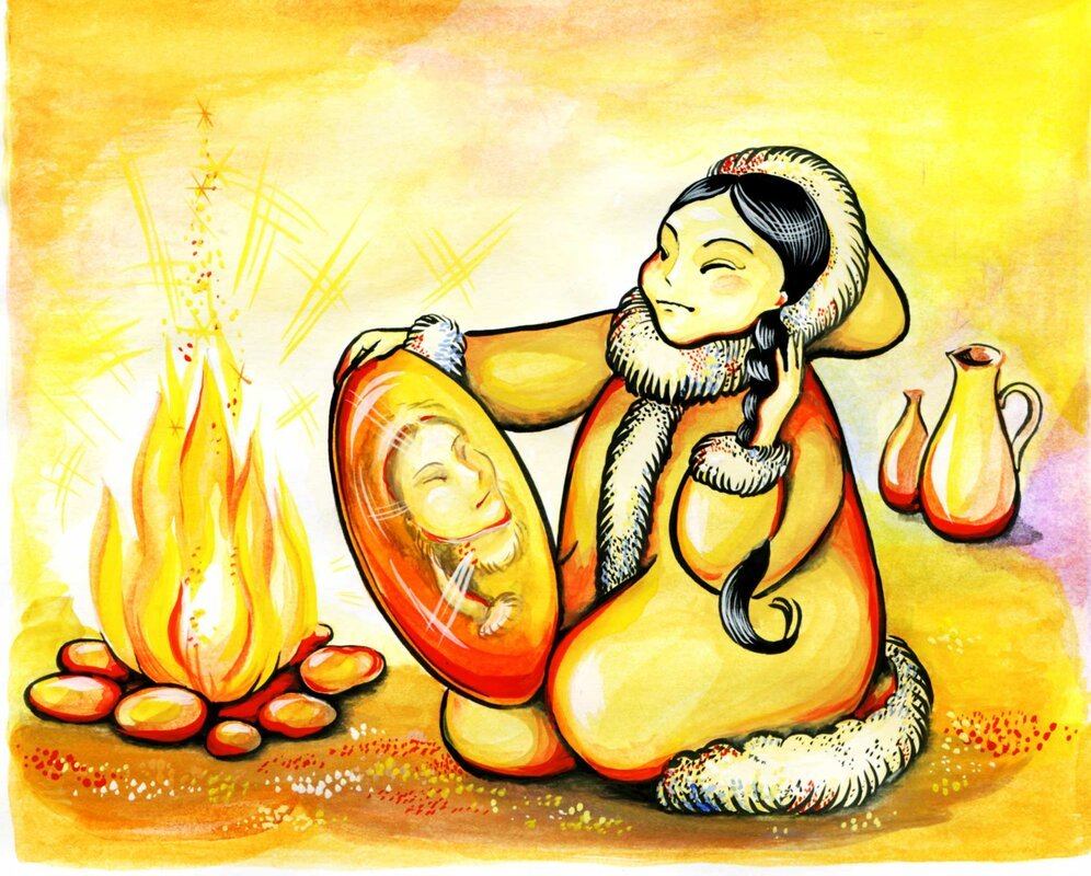 Иллюстрация к нанайской сказке Айога