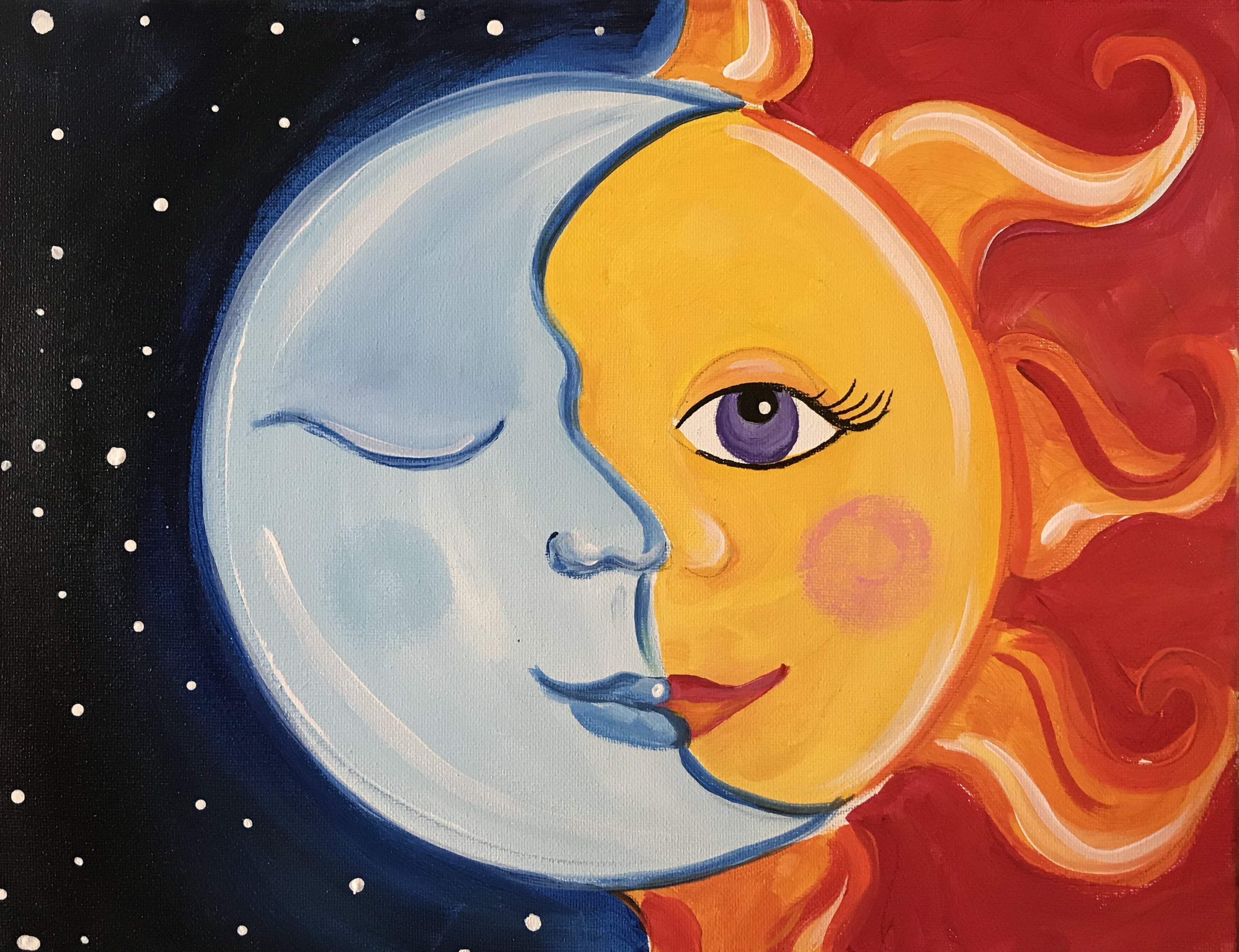 Солнце и Луна вместе