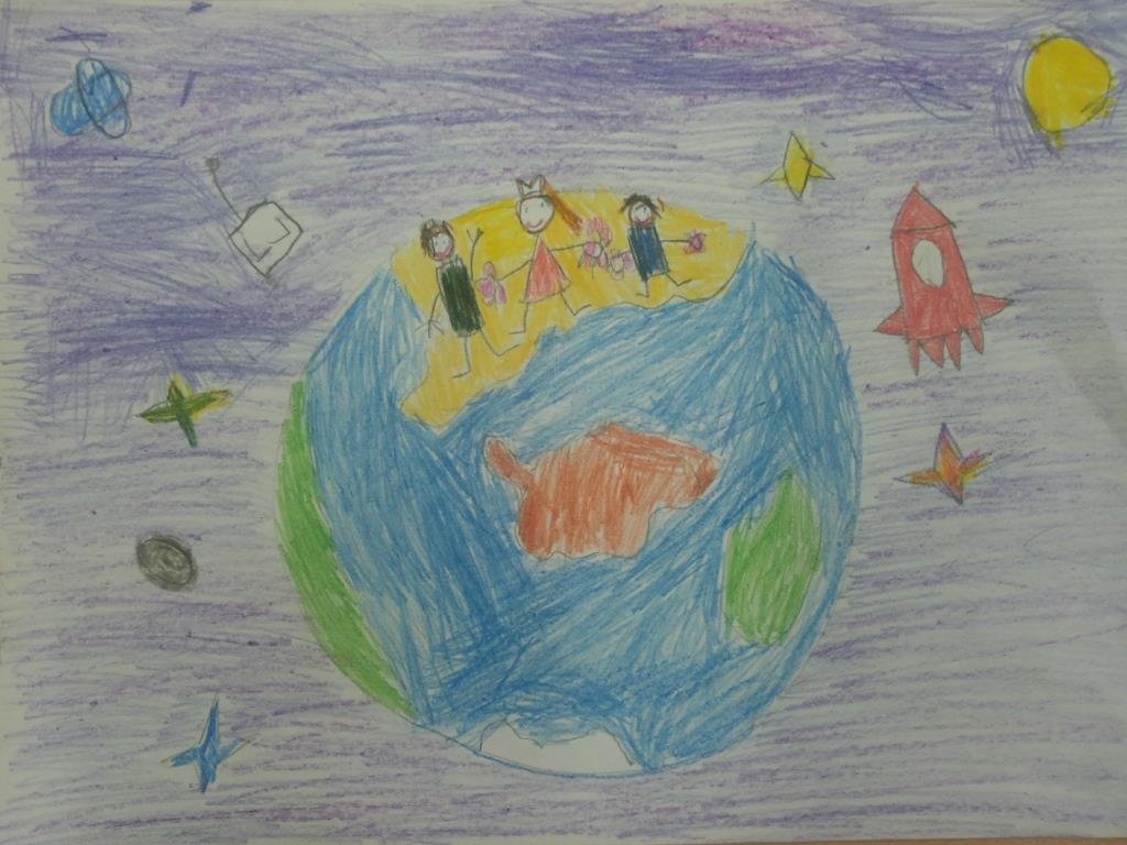 Детский рисунок на тему земля