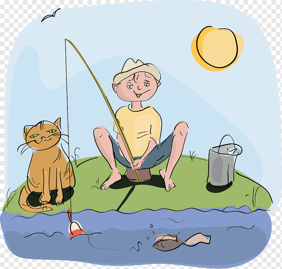 Рыбалка иллюстрация