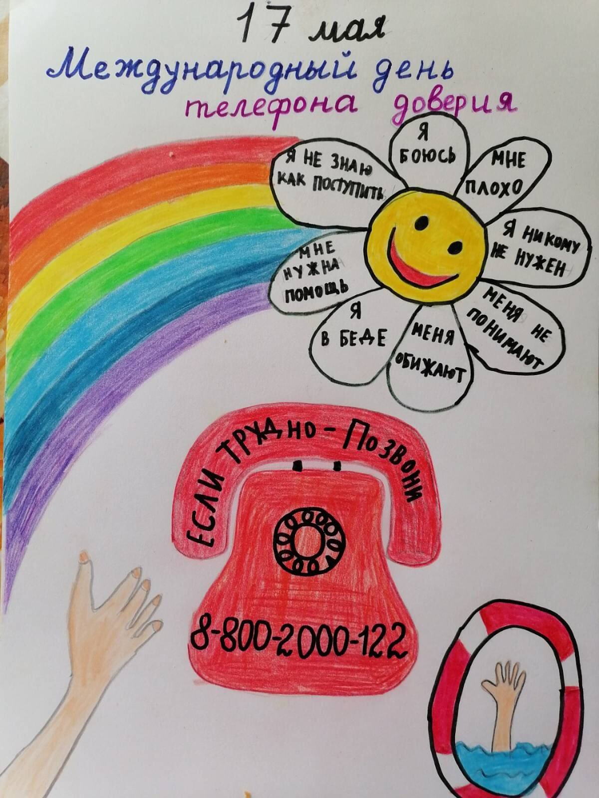 Плакат детский телефон доверия рисунок - 94 фото