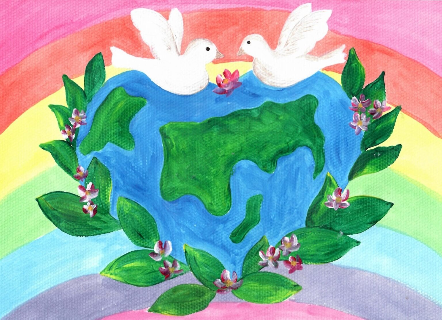 Рисунок мира без войны