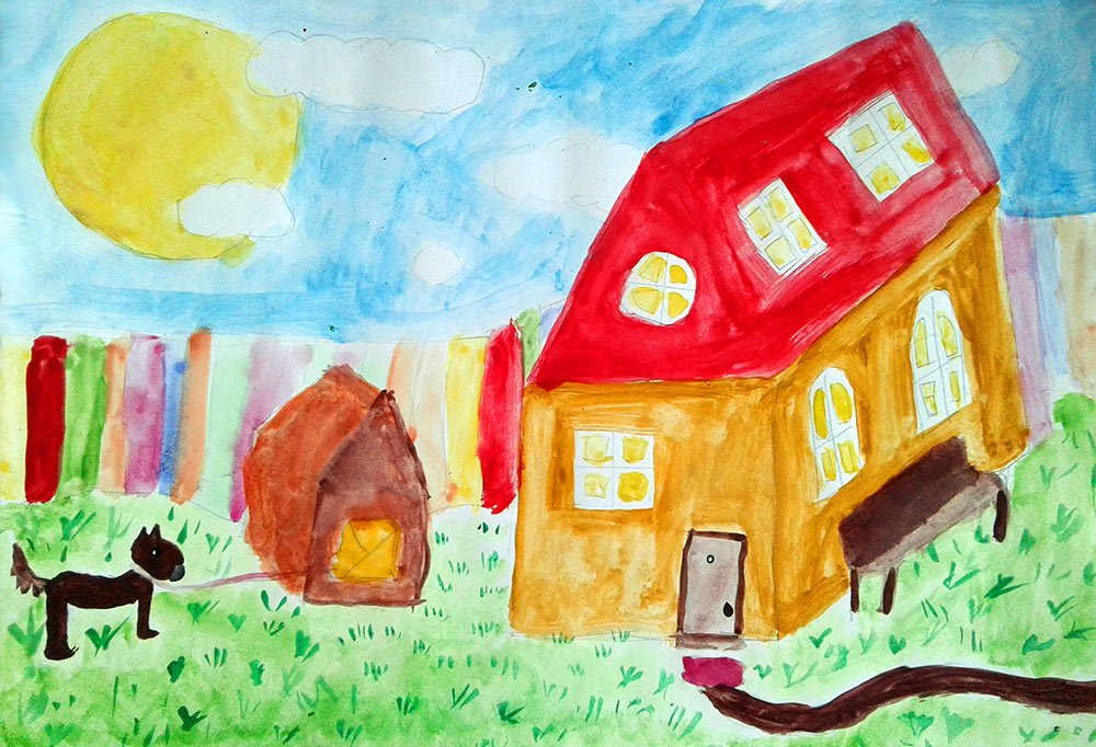 Мой двор. Двор глазами ребенка. Рисование мой двор. Рисование мой дом. Дом глазами ребенка.