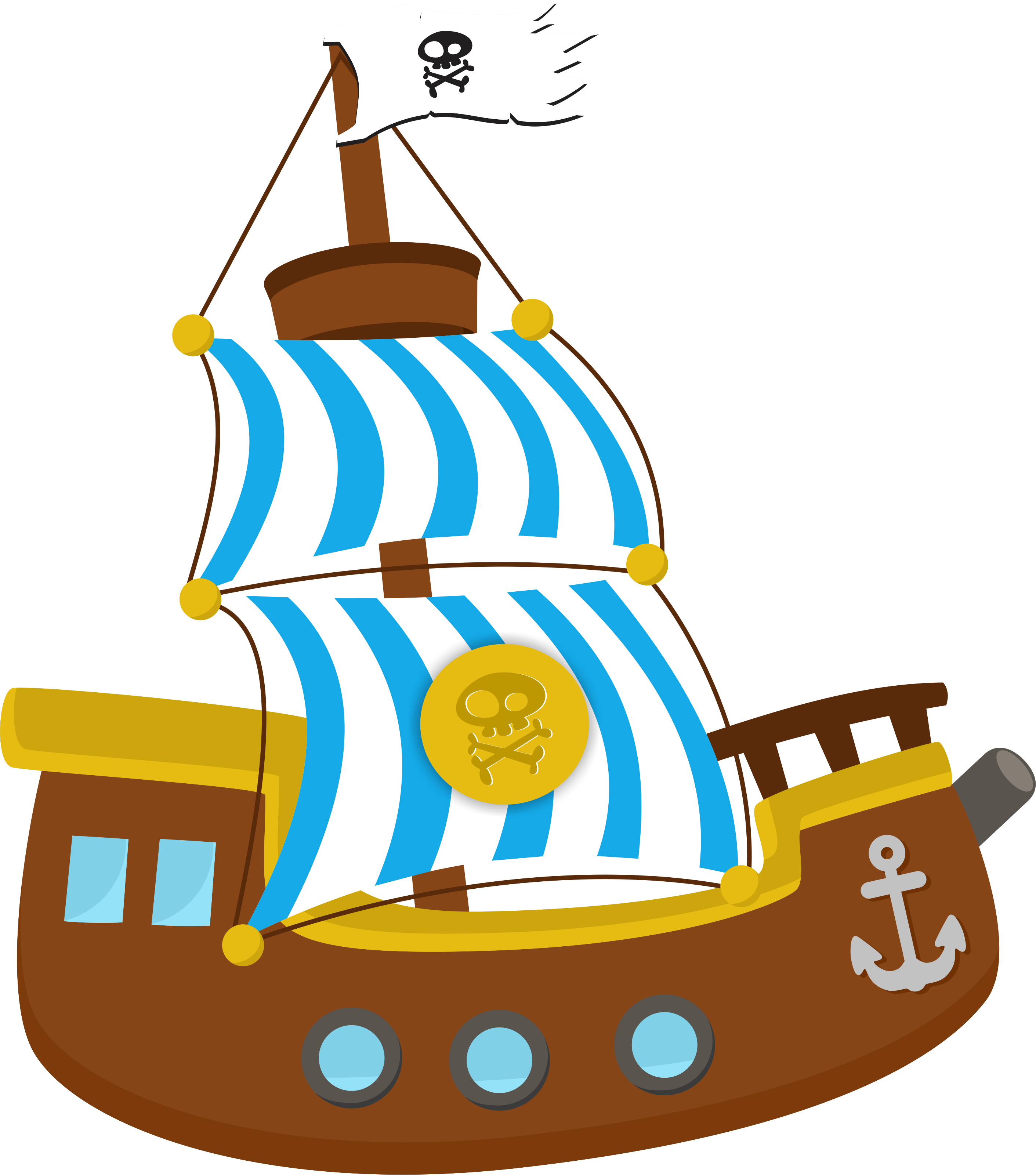 Рисунок корабля для детей