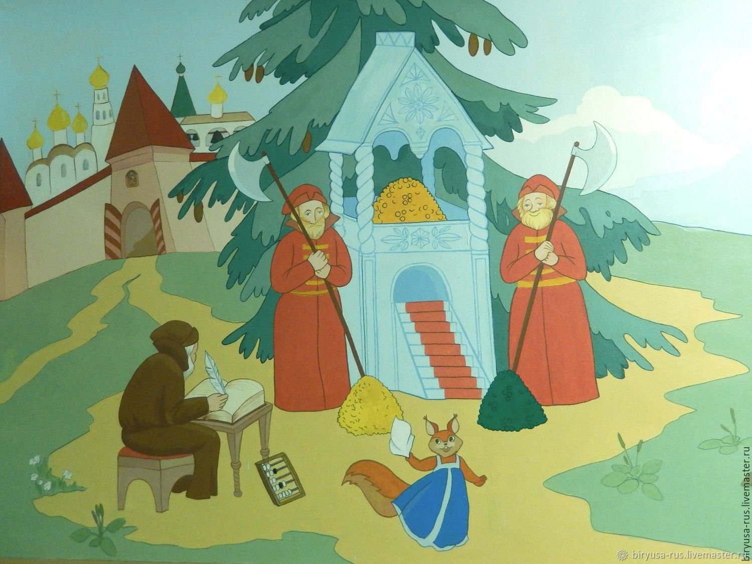 Иллюстрация к сказке царь Салтан