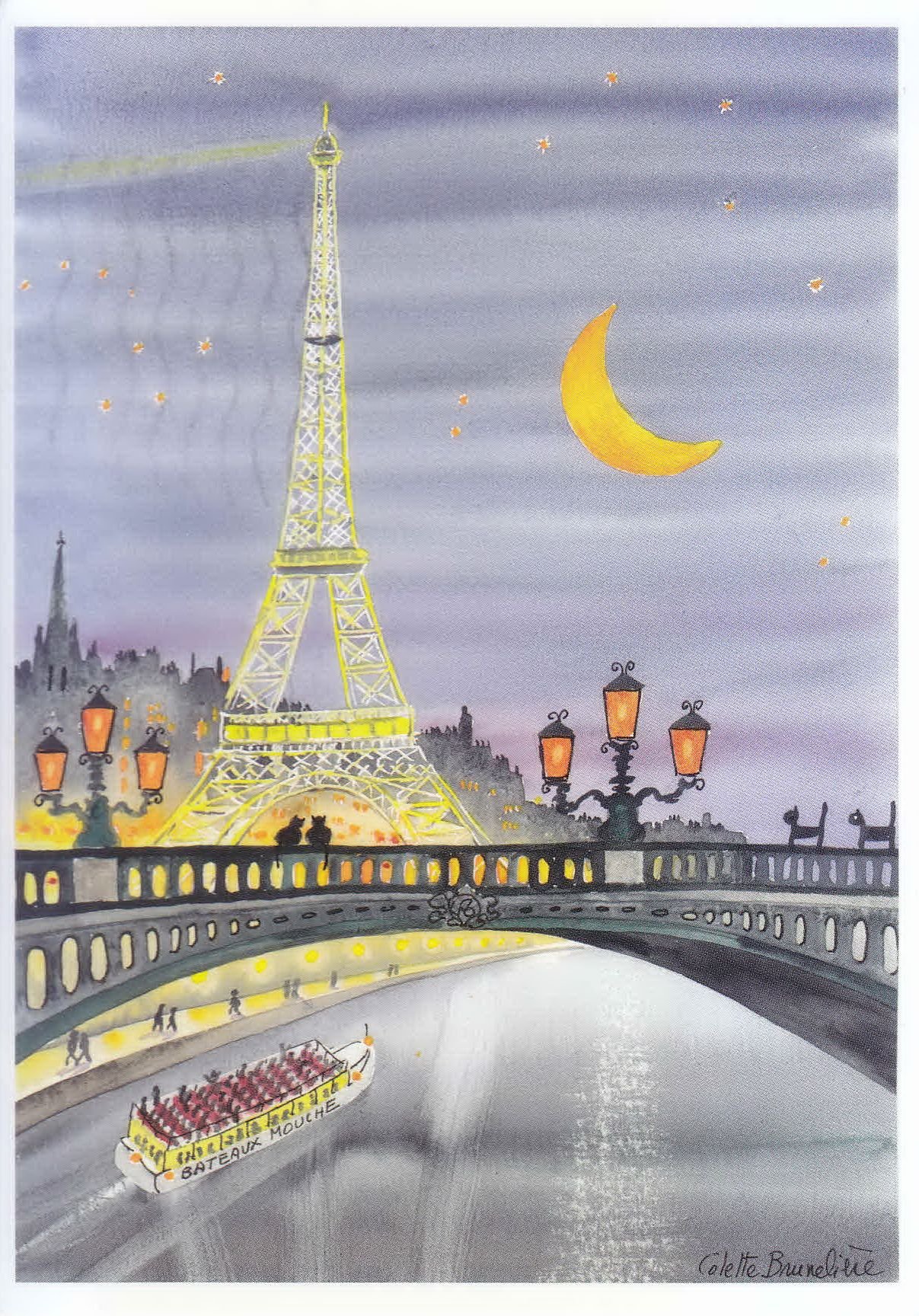 Париж детские рисунки