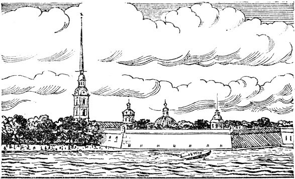 Петропавловская крепость чб