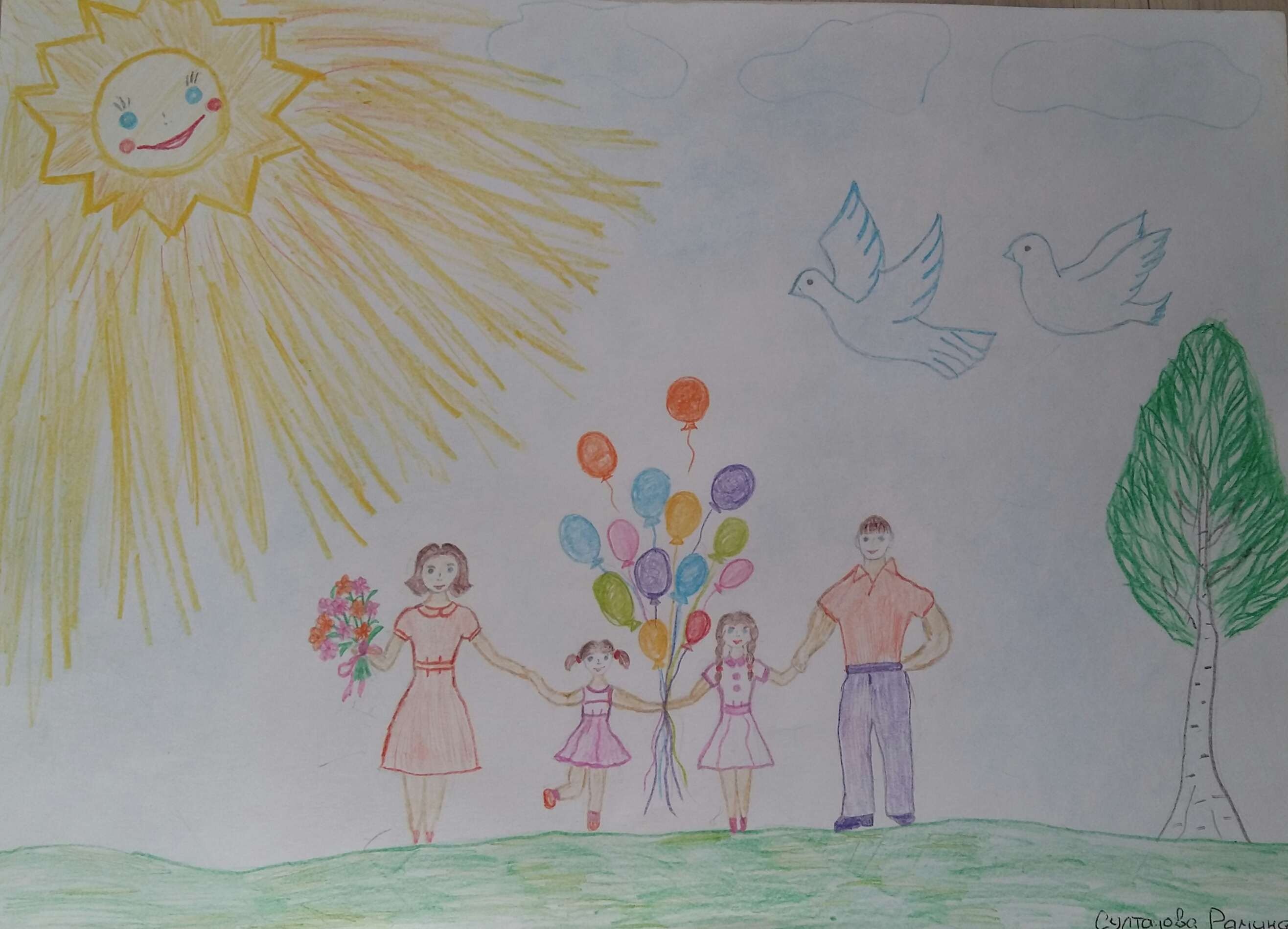 Конкурс детского рисунка «здоровая семья!».