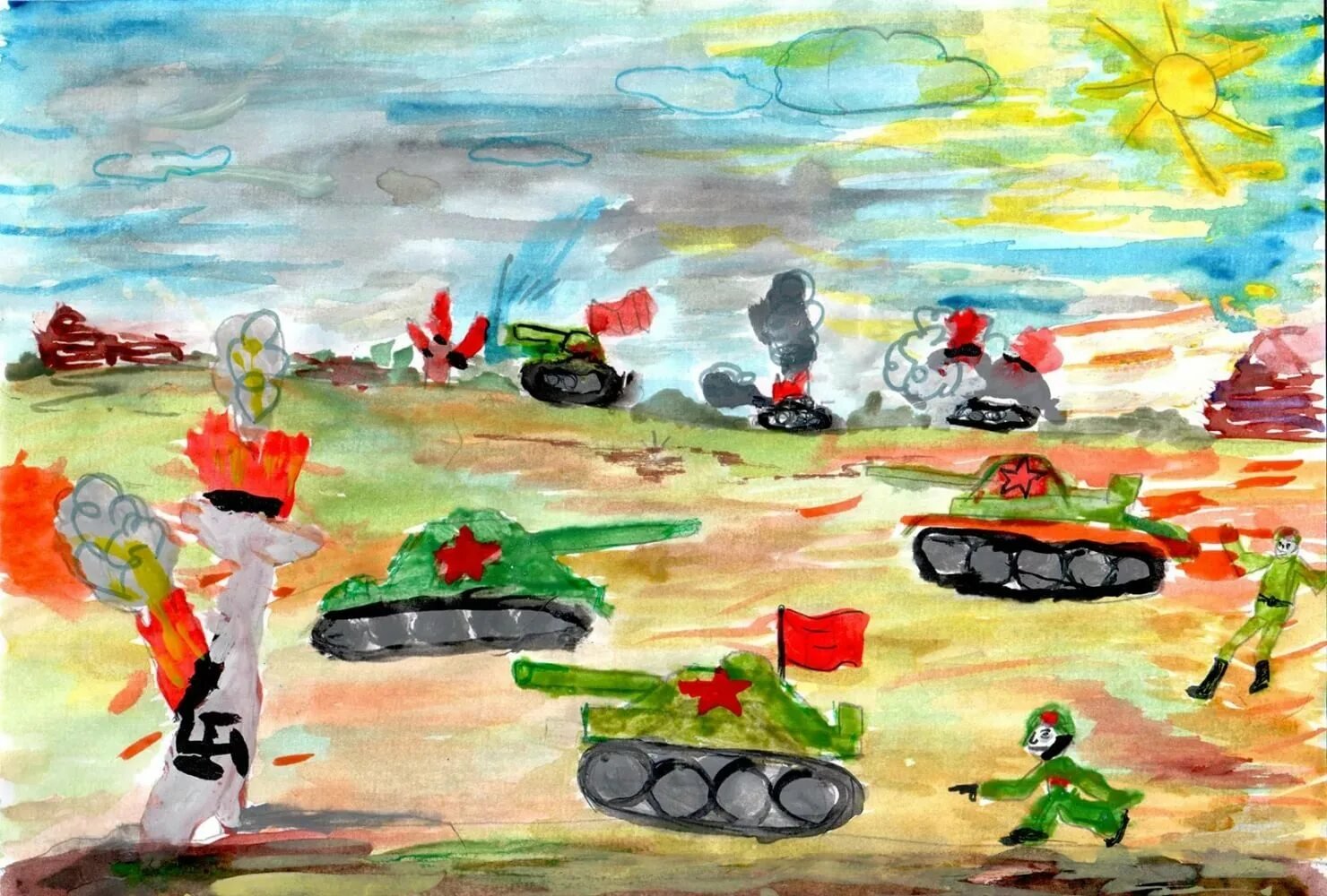 Конкурс рисунков о войне