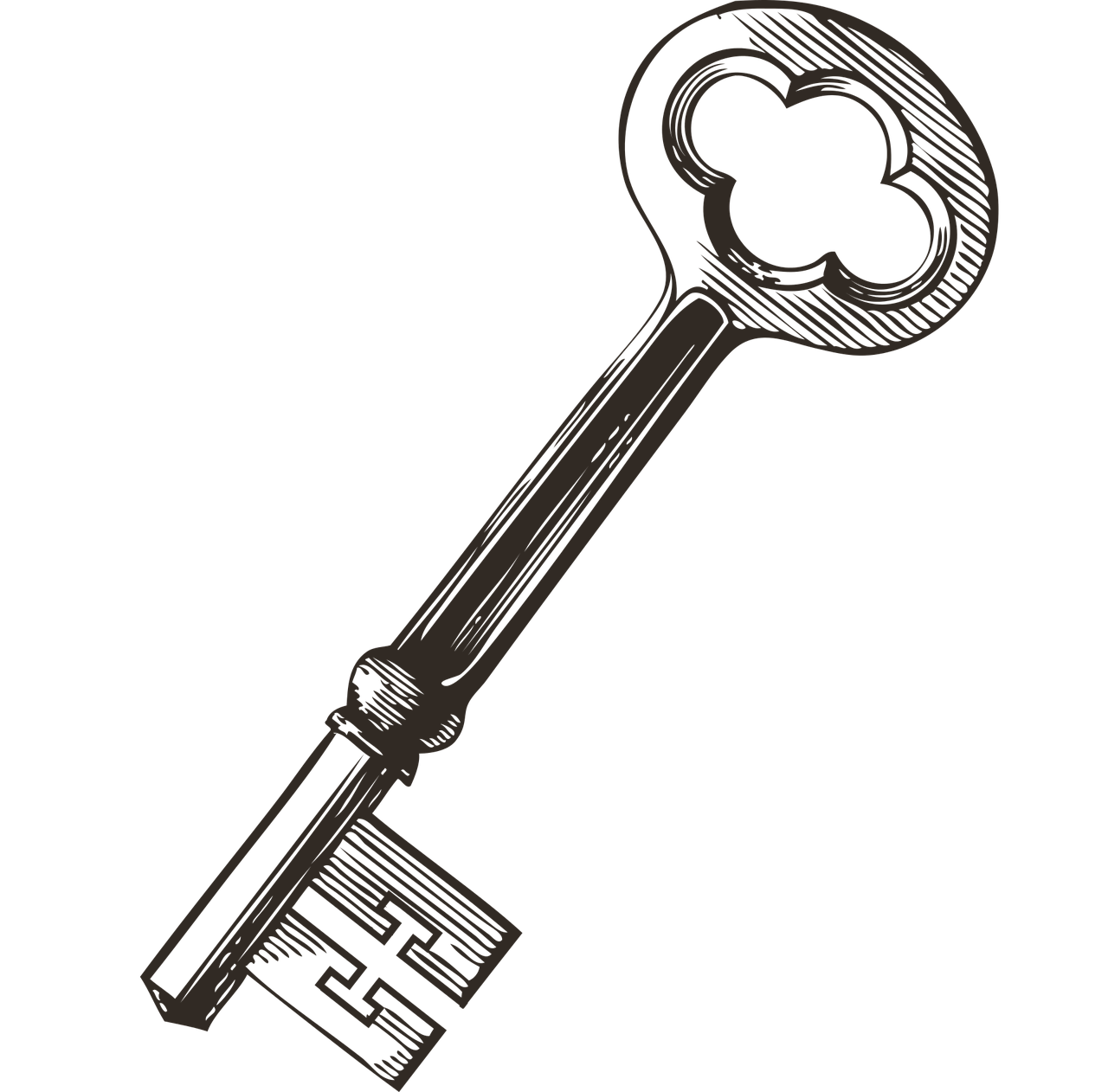 Ключ. Старинный ключ. Ключ векторное изображение. Простой ключ.