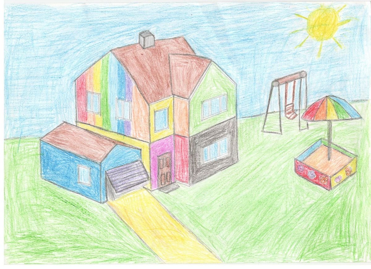 Дом мечты как нарисовать легко