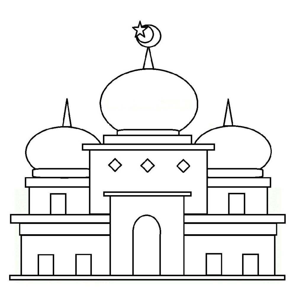 Мечеть рисунок