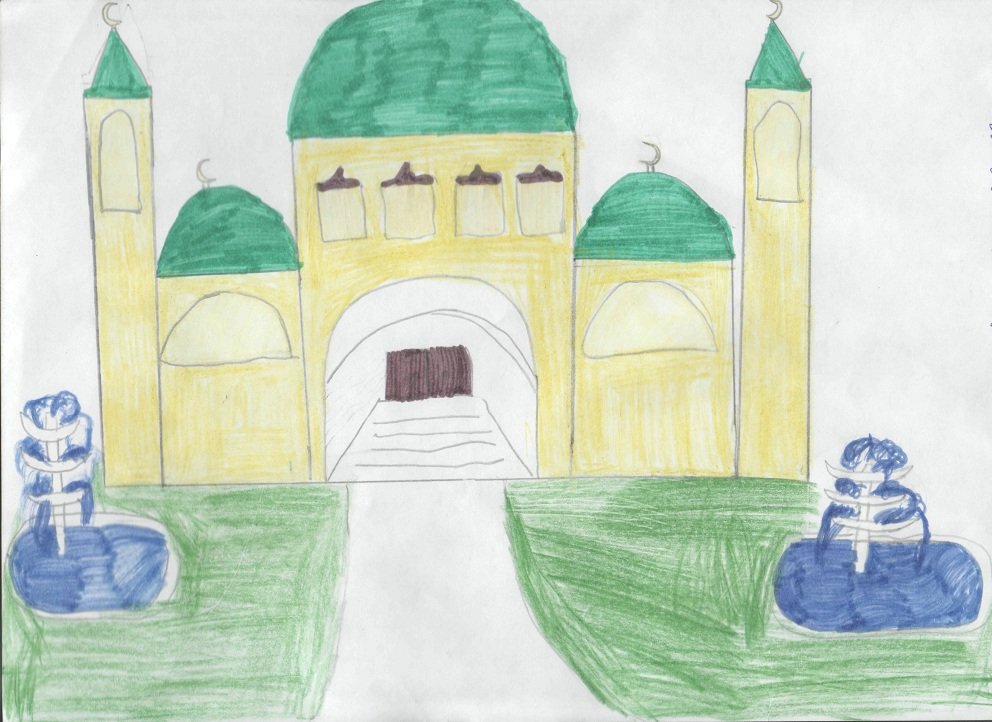 Город в пустыне 4 класс изо рисунок. Города в пустыне изо 4 класс. Мечеть рисунок для детей. Город в пустыне рисунок. Рисунок на тему города пустыни.