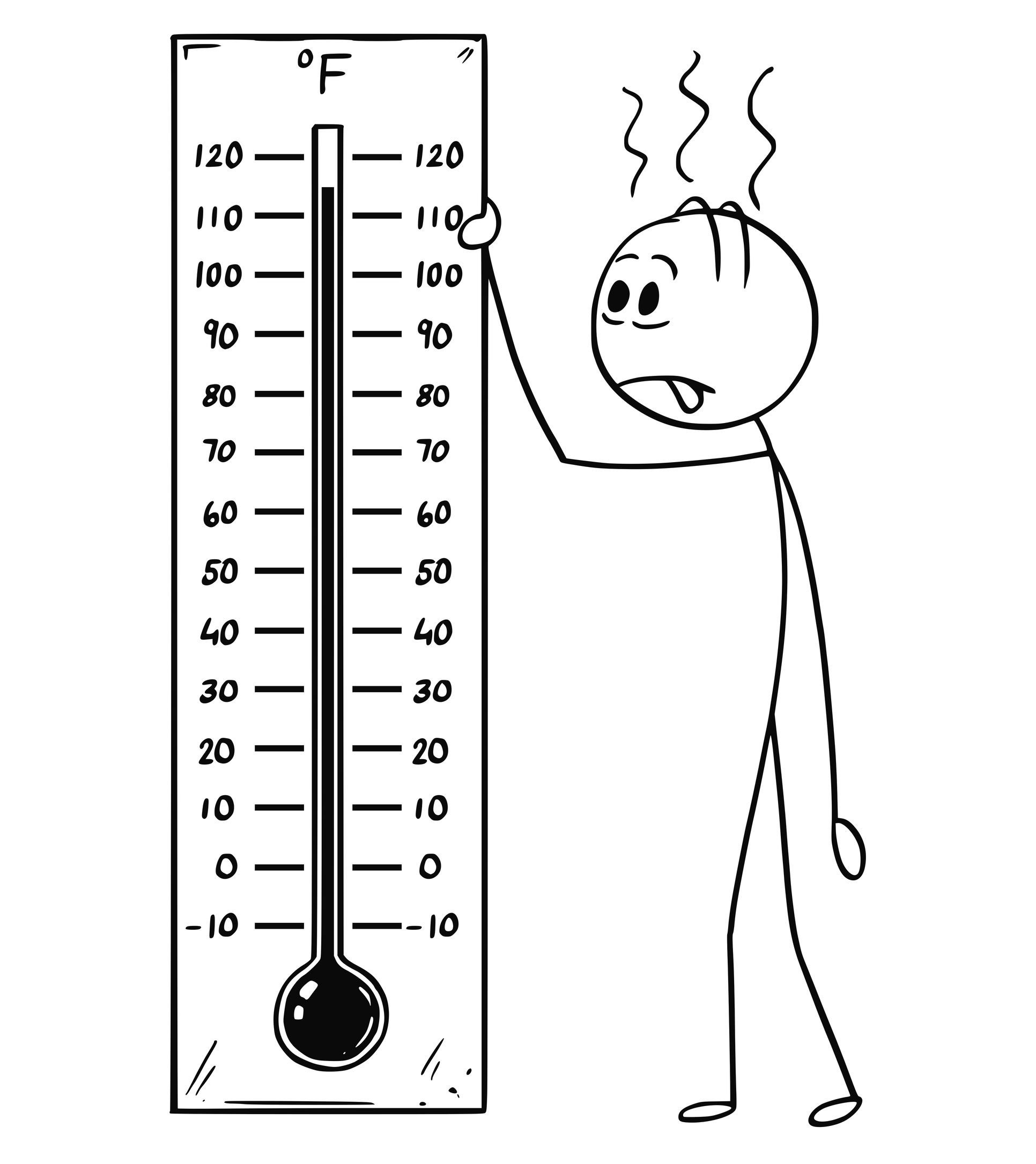 Термометр нарисованный