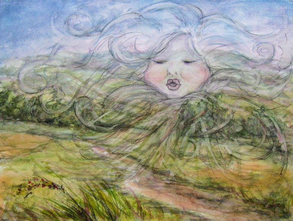 Ветер на рисунке