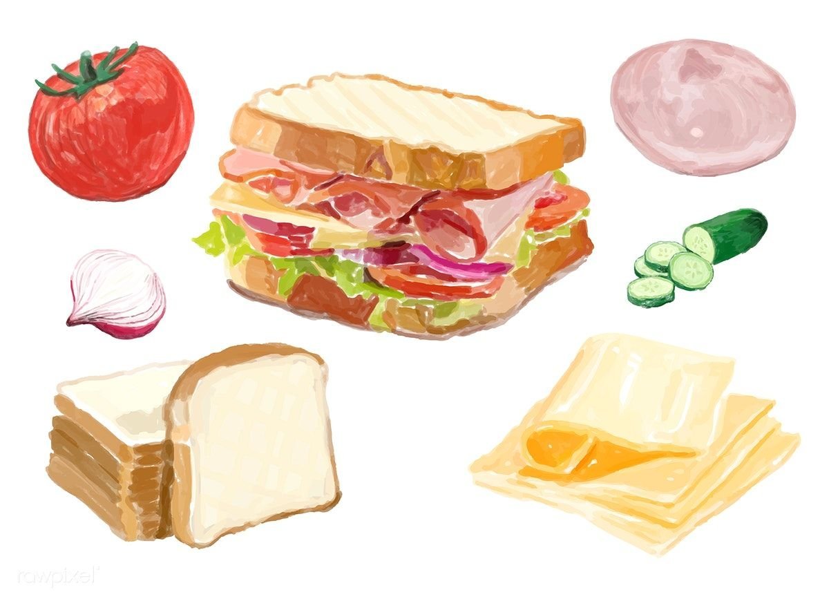 Ингредиенты для бутерброда
