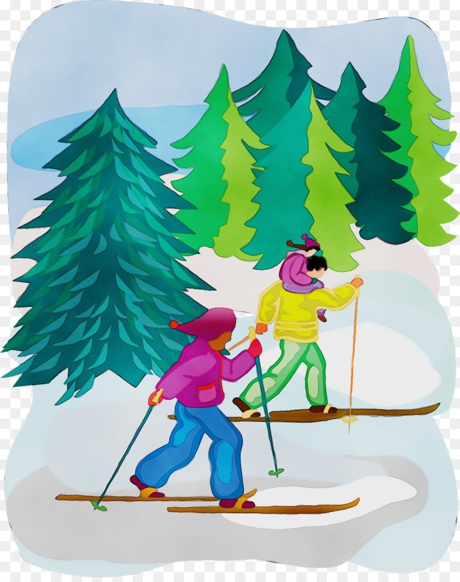 Лыжники дети