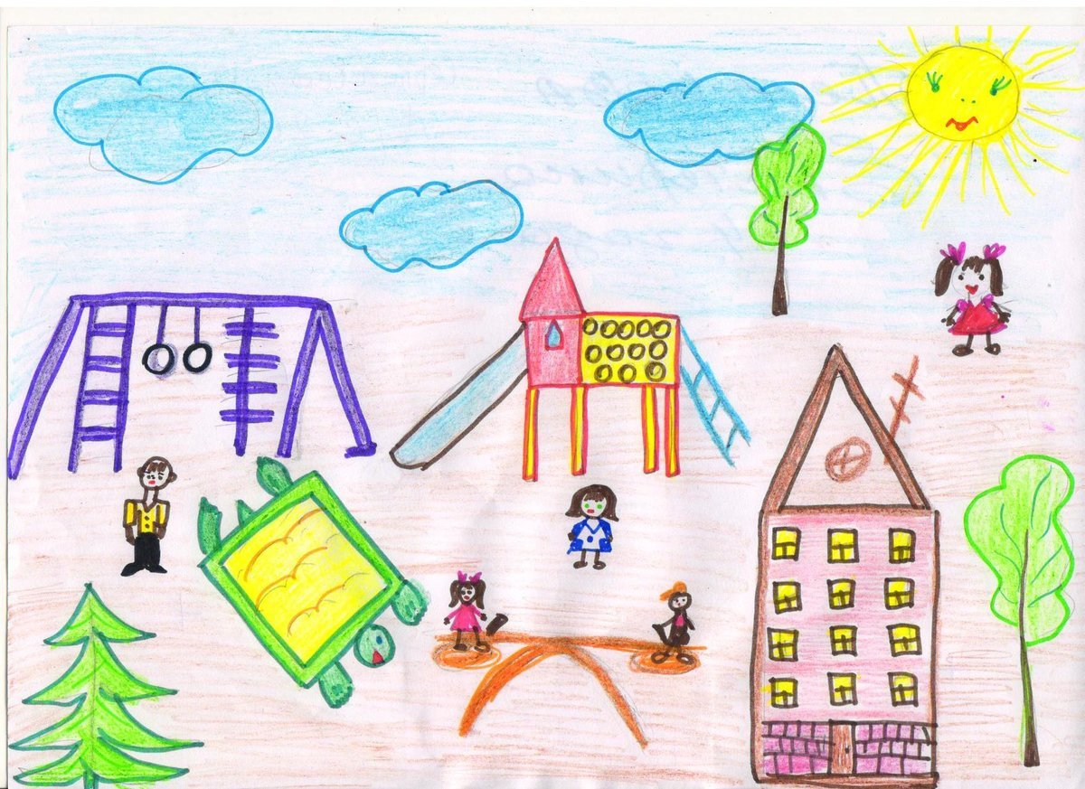 Рисовать в первом классе. Детские рисунки. Рисование мой любимый детский сад. Рисунок на тему мой любимый детский сад. Рисование на тему детский сад.