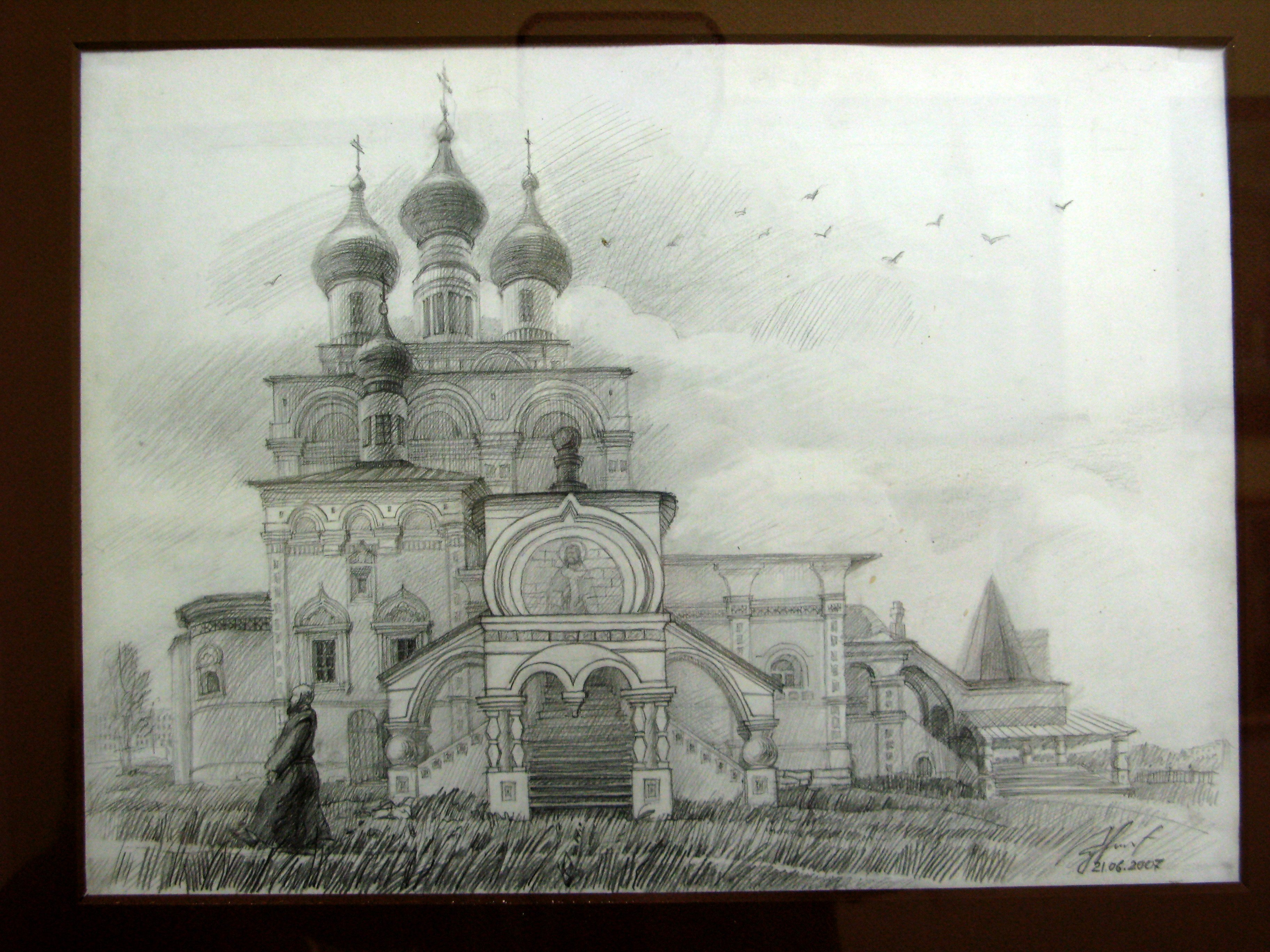 Силуэт Троицкого собора Соликамск