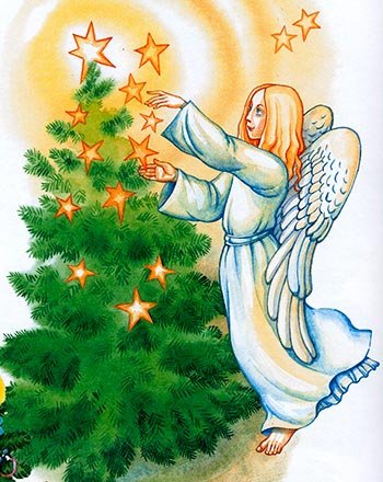 Рисунок на рождественскую звезду