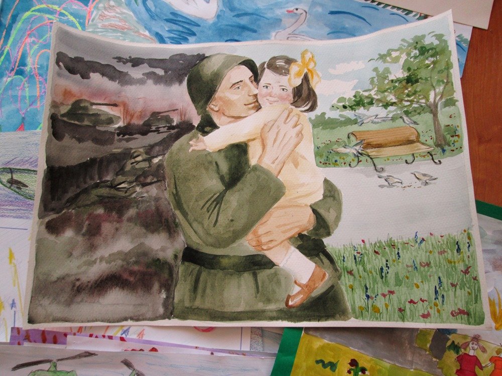 Отечественная война рисунки детей