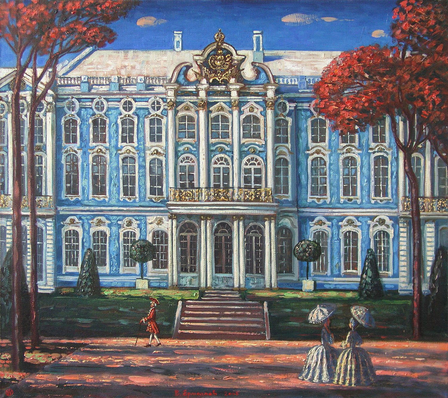 Большой Екатерининский дворец в Царском селе 18 век