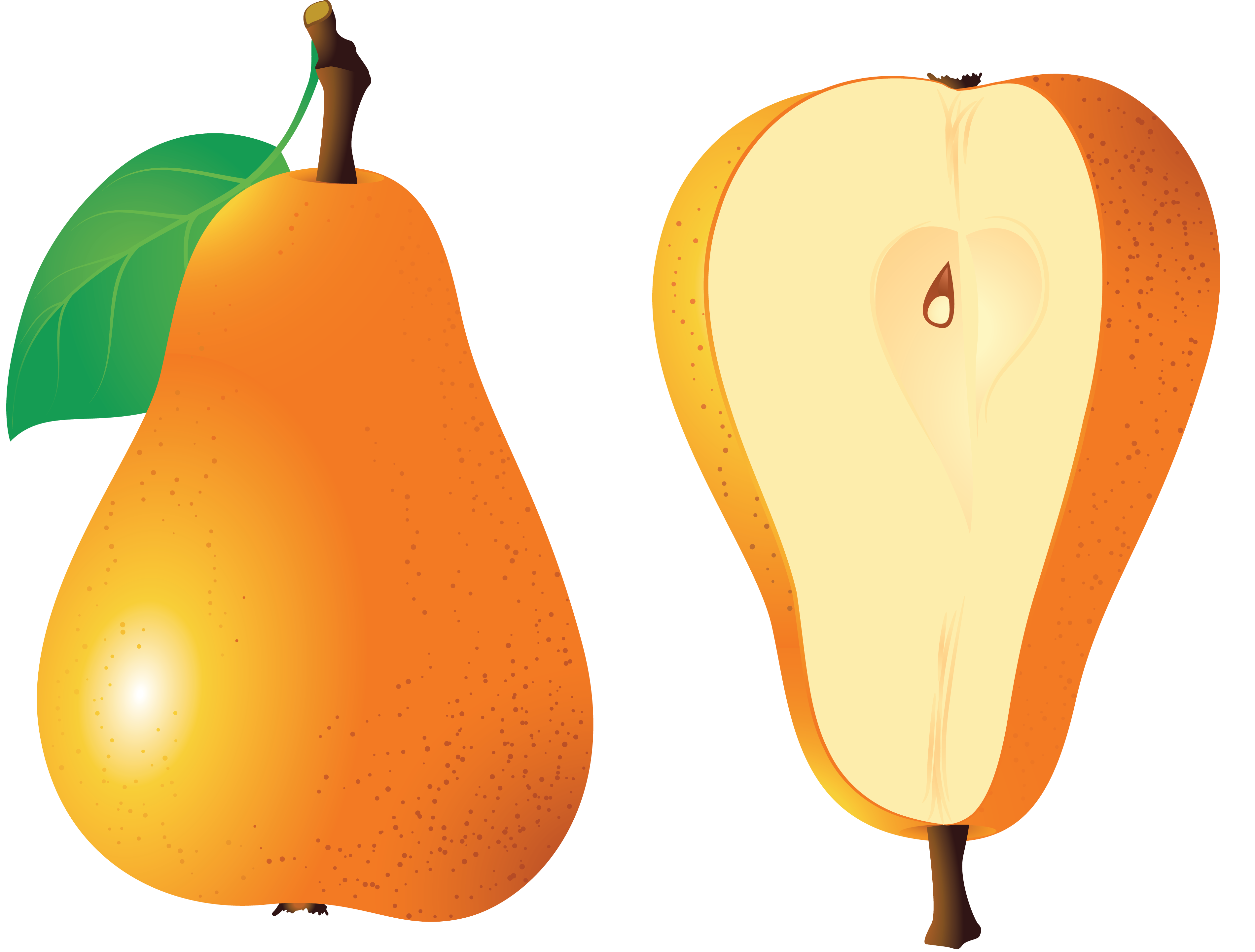 Orange pear. Мультяшные фрукты. Груша. Груша вектор. Мультяшные овощи и фрукты.
