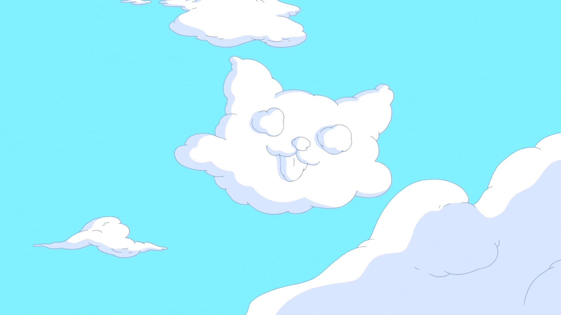 Облака рисунок. Облака мультяшные. Небо мультяшное. Облако в виде кота.