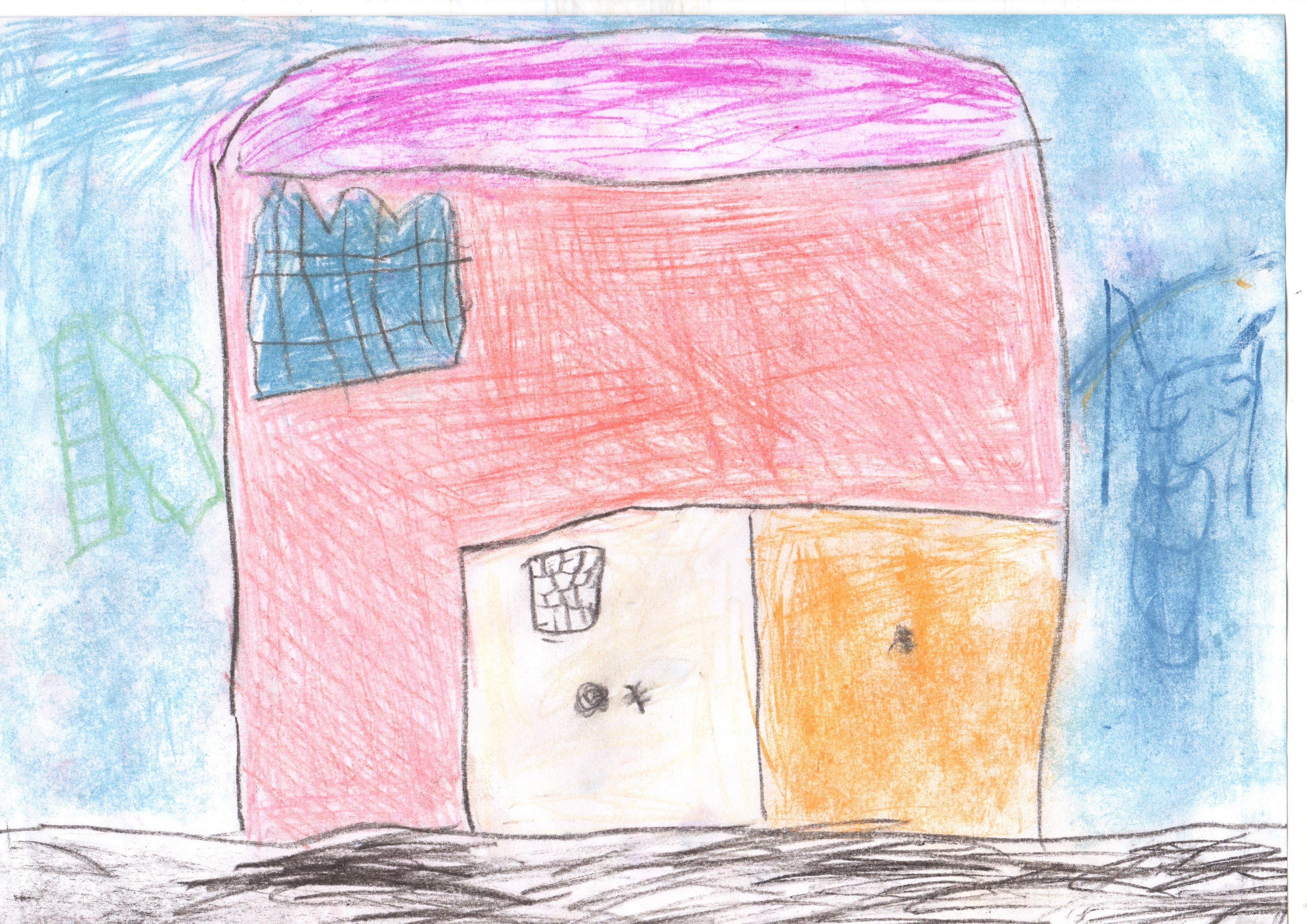 Детский рисунок дом