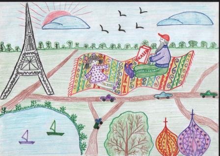 Ковёр-самолёт сказка рисунок