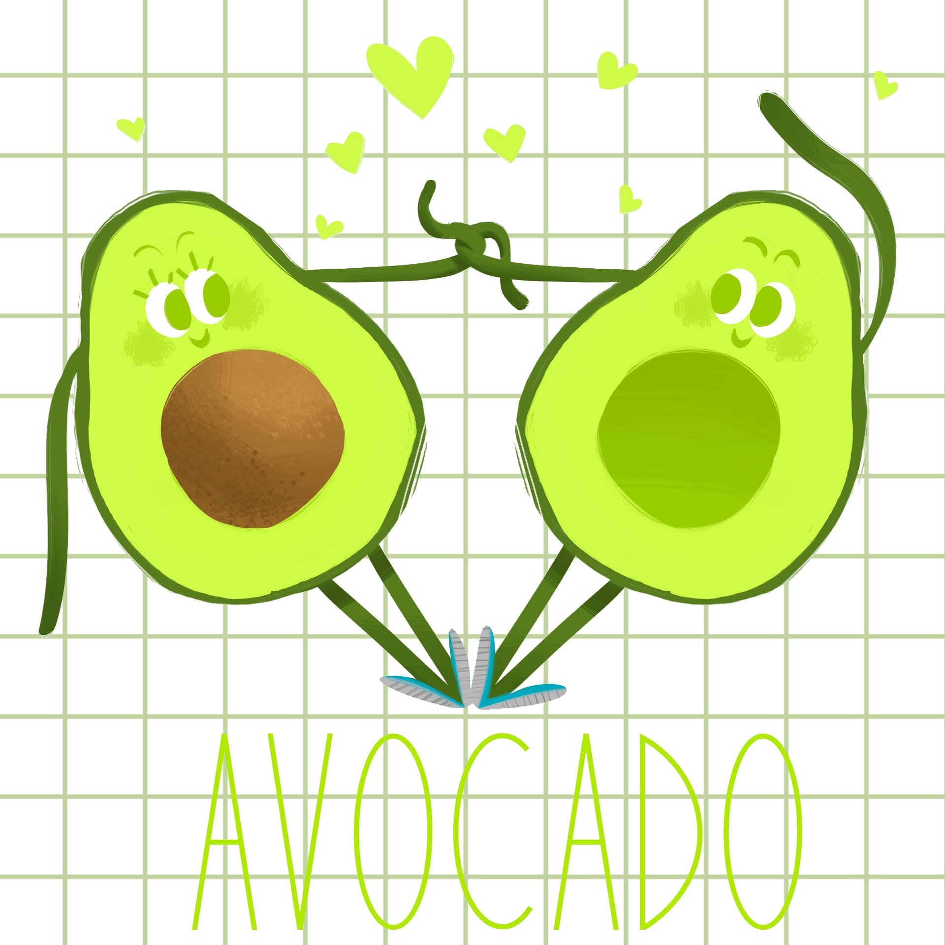 Авокадо рисунок для детей