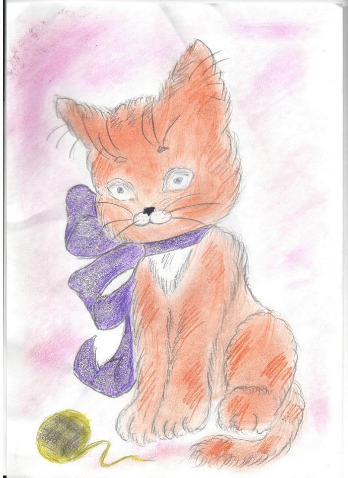 Рисунки детские рисунки кошек