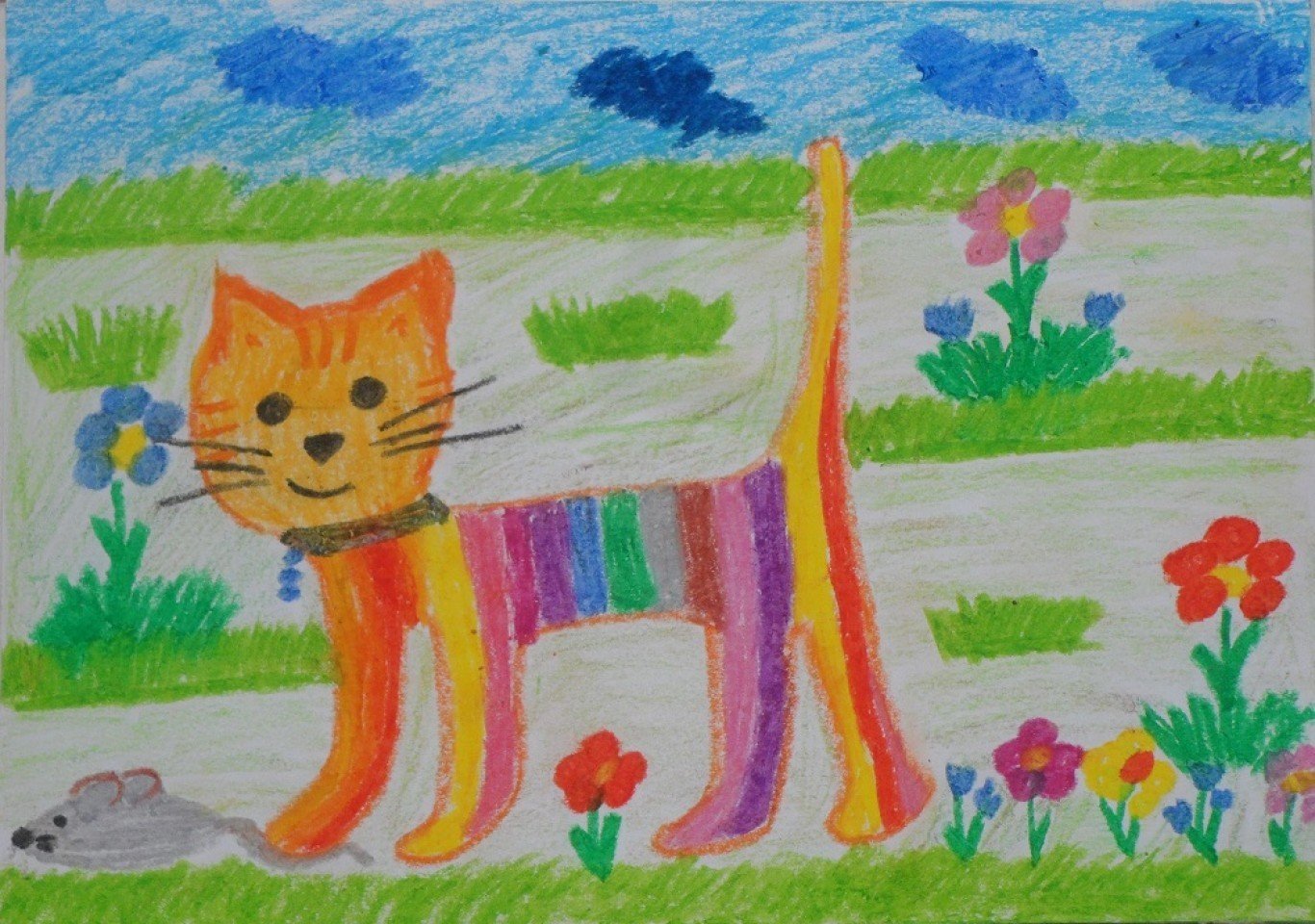 Коты детские рисунки