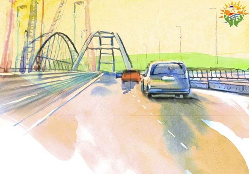 Крымский мост рисунки детей